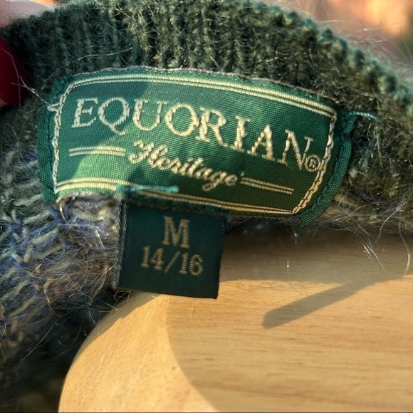 Equorian Heritage Rare 70s Vintage Button Down Cardigan Sweater | Size Medium - Picture 7 of 9